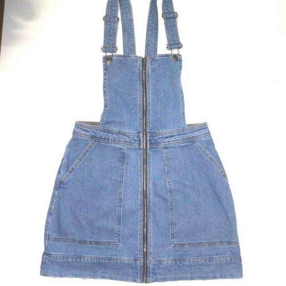 NWOT Wild Fable Denim mini dress overall Y2K style - Picture 3 of 12